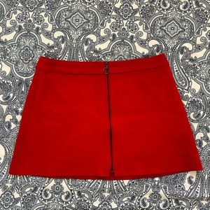 Zara Red Skirt